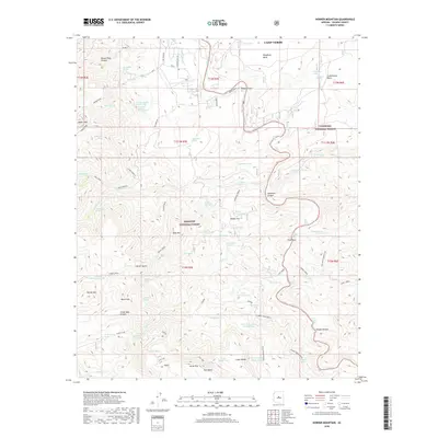 2018 Map of Horner Mountain, 2018 Print