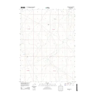 2013 Map of Horse Butte, 2013 Print