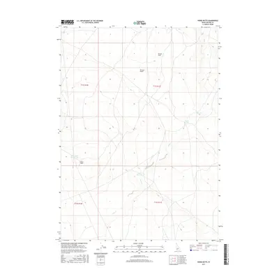 2017 Map of Horse Butte, 2017 Print