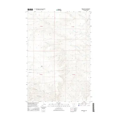 2017 Map of Horse Butte, 2017 Print