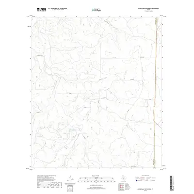 2019 Map of Horse Camp Waterhole, 2019 Print