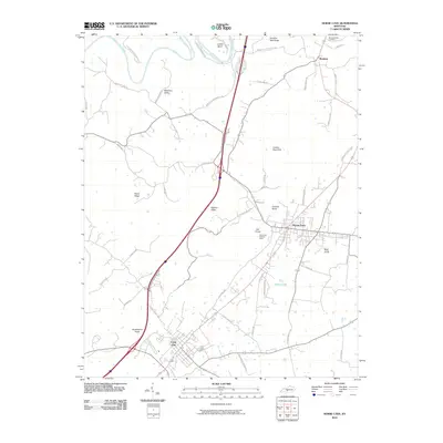 2010 Map of Horse Cave, 2010 Print