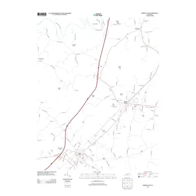 2013 Map of Horse Cave, 2013 Print