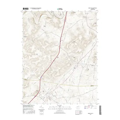 2016 Map of Horse Cave, 2016 Print