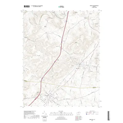 2019 Map of Horse Cave, 2019 Print