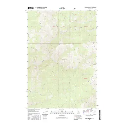2017 Map of Horse Creek Butte, 2017 Print