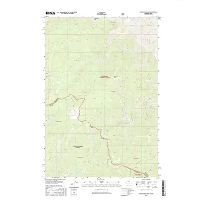2017 Map of Horse Creek Pass, 2017 Print