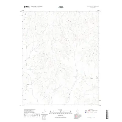 2019 Map of Horse Creek South, 2019 Print