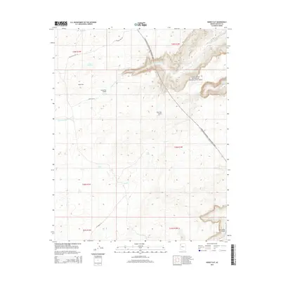 2014 Map of Horse Flat, 2014 Print