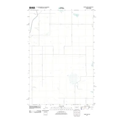 2011 Map of Horse Lake, 2011 Print