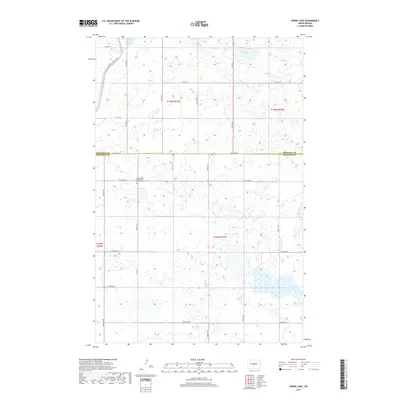2017 Map of Horse Lake, 2017 Print