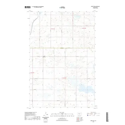 2020 Map of Horse Lake, 2020 Print