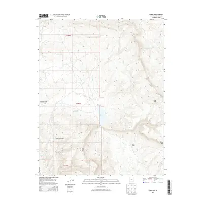 2013 Map of Horse Lake, 2013 Print