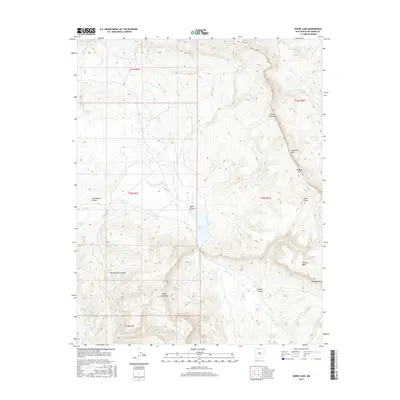 2017 Map of Horse Lake, 2017 Print