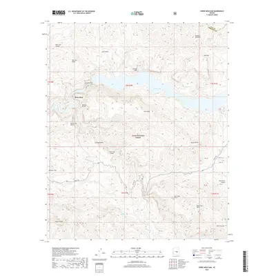 2018 Map of Horse Mesa Dam, 2018 Print