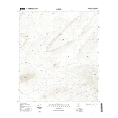 2016 Map of Horse Mountain, 2016 Print