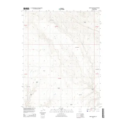 2014 Map of Horse Mountain, 2014 Print