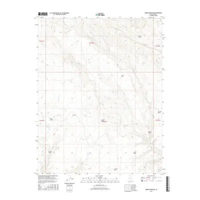 2017 Map of Horse Mountain, 2017 Print