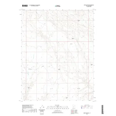 2020 Map of Horse Mountain, 2020 Print