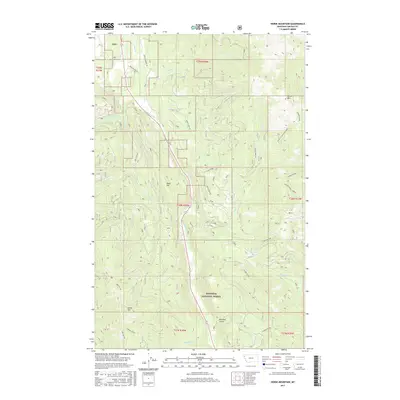 2017 Map of Horse Mountain, 2017 Print