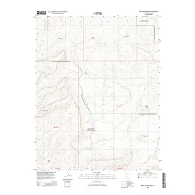 2014 Map of Horse Pasture Mesa, 2014 Print
