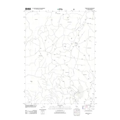 2012 Map of Horse Peak, 2012 Print