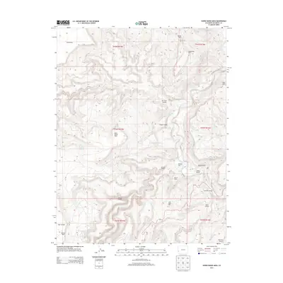 2013 Map of Horse Range Mesa, 2013 Print