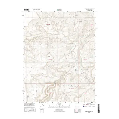 2016 Map of Horse Range Mesa, 2016 Print