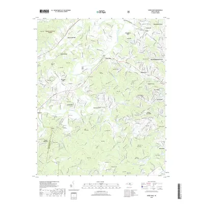 2019 Map of Horse Shoe, 2019 Print