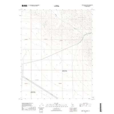 2018 Map of Horse Thief Canyon, 2018 Print