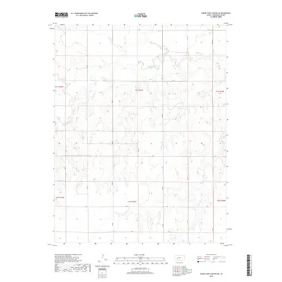 2018 Map of Horse Thief Canyon NE, 2018 Print