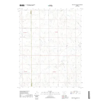 2018 Map of Horse Thief Canyon NW, 2018 Print