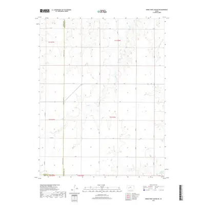 2018 Map of Horse Thief Canyon SW, 2018 Print