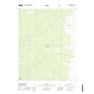2018 Map of Horse Track Spring, 2018 Print