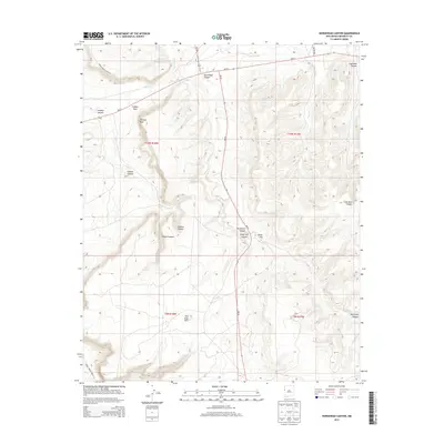 2013 Map of Horsehead Canyon, 2013 Print