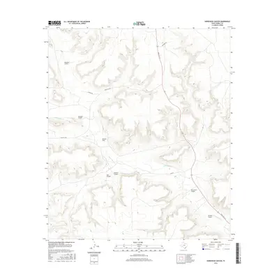2016 Map of Horsehead Canyon, 2016 Print