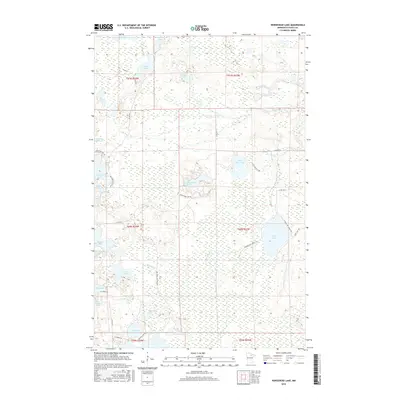 2016 Map of Horsehead Lake, 2016 Print