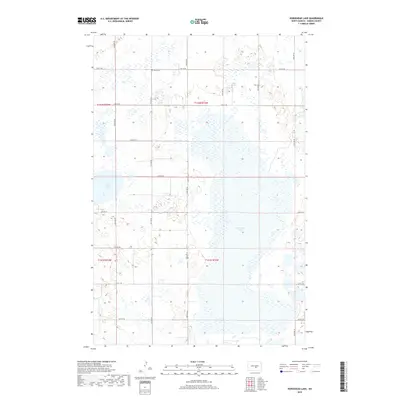 2018 Map of Horsehead Lake, 2018 Print