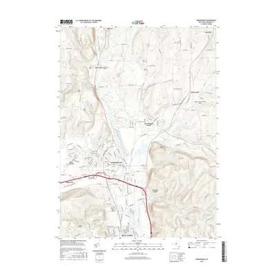 2016 Map of Horseheads, 2016 Print