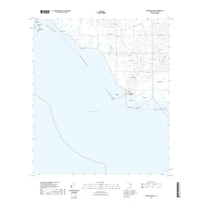 2021 Map of Horseshoe Beach, 2021 Print