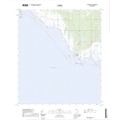2024 Map of Horseshoe Beach, 2024 Print