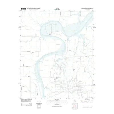2013 Map of Horseshoe Bend, 2013 Print