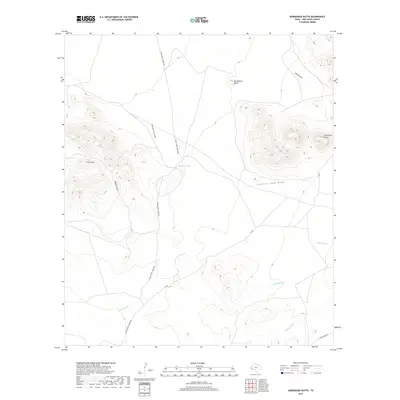 2019 Map of Horseshoe Butte, 2019 Print