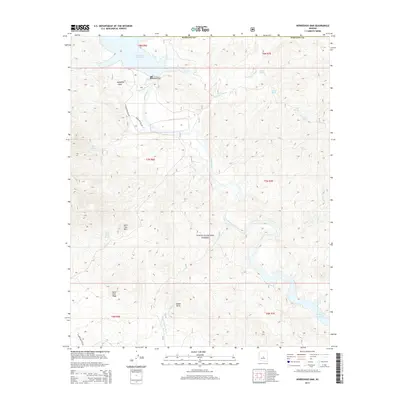 2014 Map of Horseshoe Dam, 2014 Print