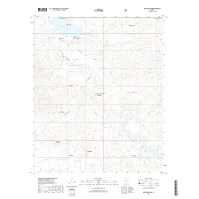 2018 Map of Horseshoe Dam, 2018 Print