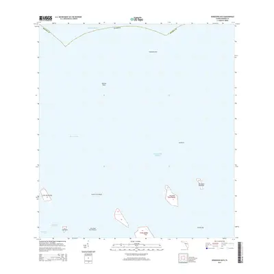2015 Map of Horseshoe Keys, 2015 Print
