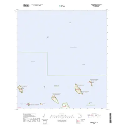 2024 Map of Horseshoe Keys, 2024 Print