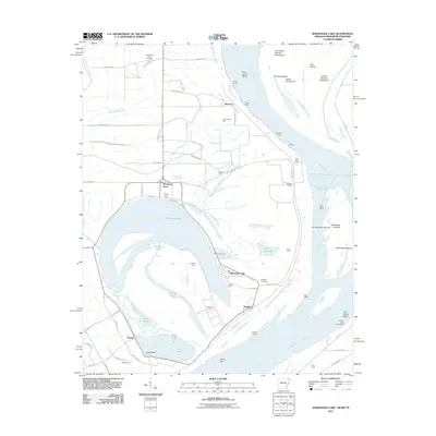 2011 Map of Horseshoe Lake, 2011 Print