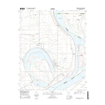 2014 Map of Horseshoe Lake, 2014 Print