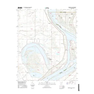 2017 Map of Horseshoe Lake, 2017 Print
